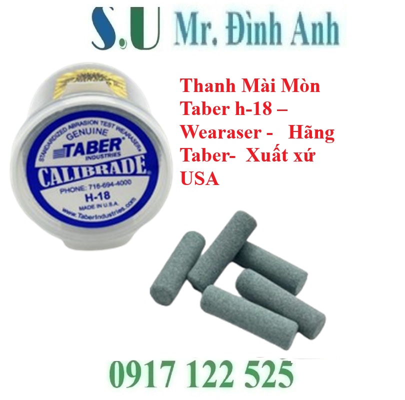 Thanh mài H-18 Taber 5 thanh: Giải pháp kiểm tra bền mài
