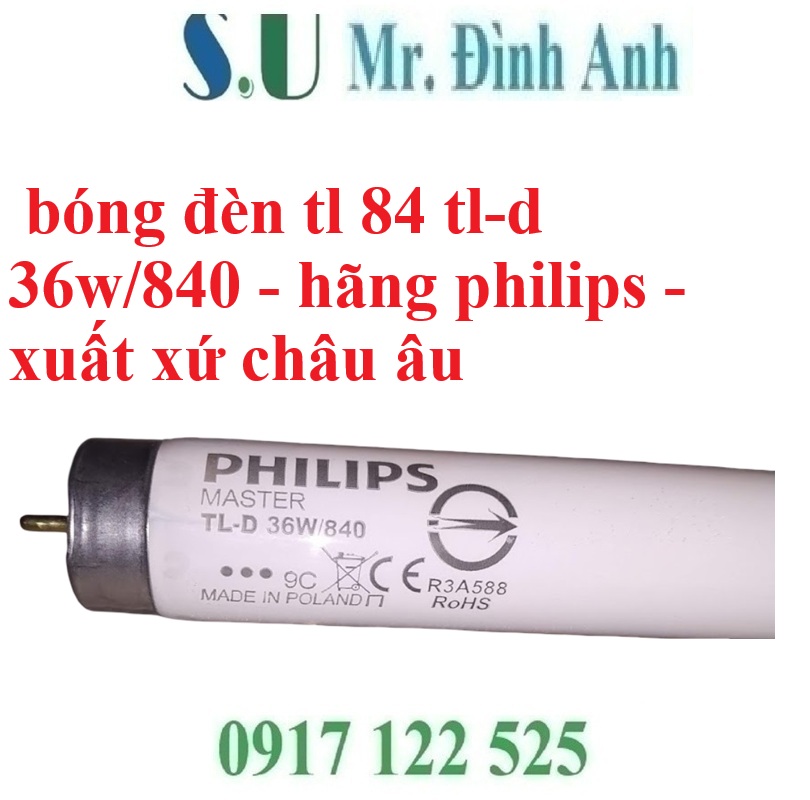 Bóng Đèn TL84 So Màu Trong Ngành May Mặc và Sơn Phủ – TL-D 36W/840 – Hãng Philips