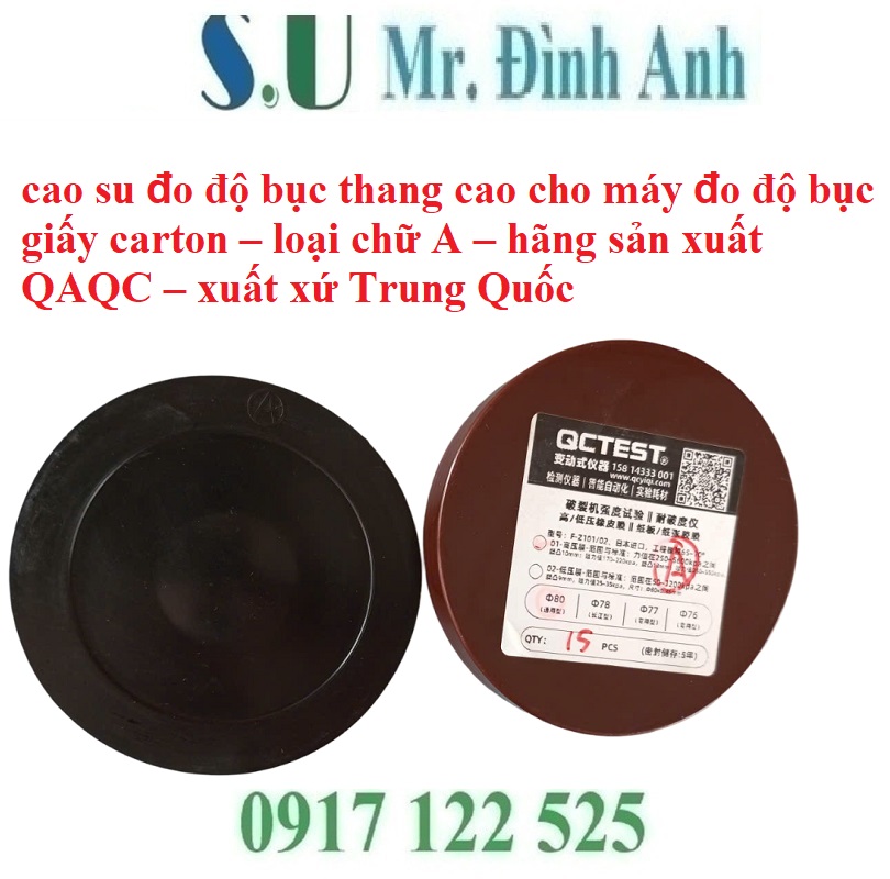 Cao su đo độ bục thang cao cho máy Mullen giấy & carton