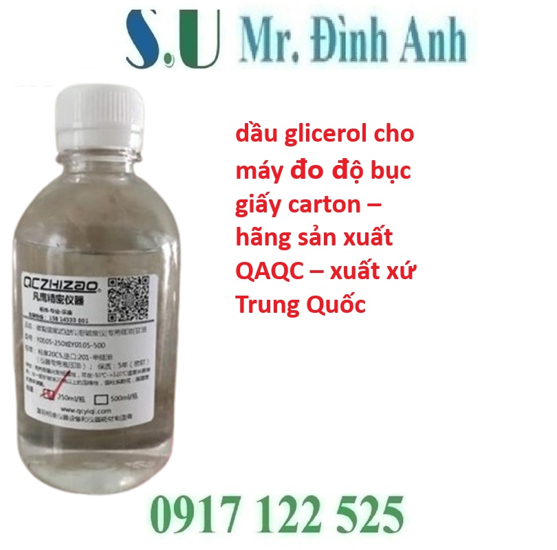 Dầu Glycerol trong Máy Đo Độ Bục Giấy và Carton