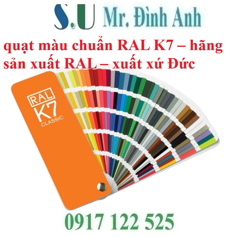 Quạt màu chuẩn RaL K7 – Công cụ không thể thiếu trong ngành sản xuất sơn và dung môi