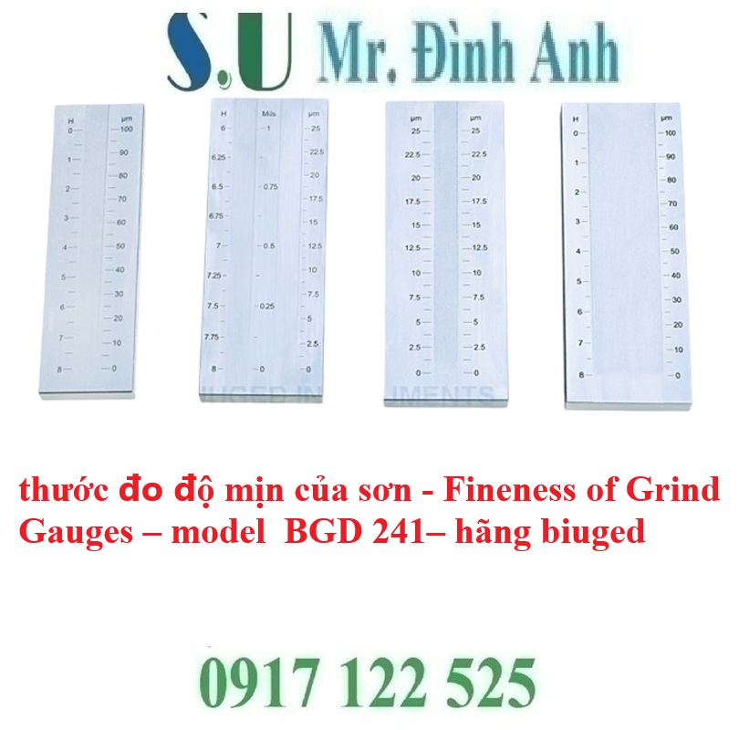 Xác định độ mịn sơn chính xác với thước đo độ mịn Hegman Gauge