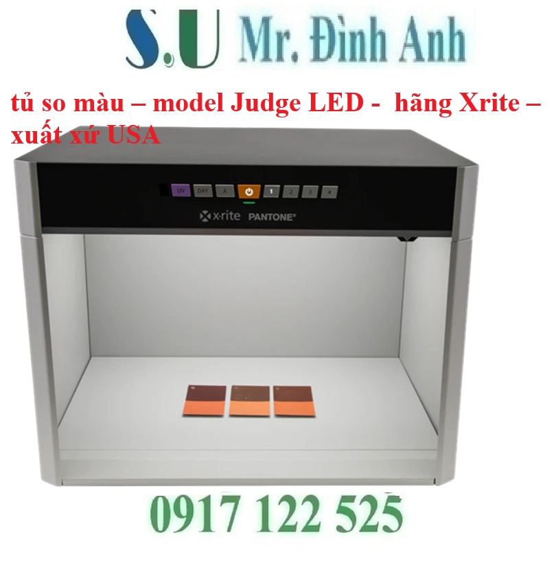 Tủ So Màu X-Rite JUDGE LED – Giải Pháp Chính Xác Màu Cho Dệt May, Sơn & In Ấn