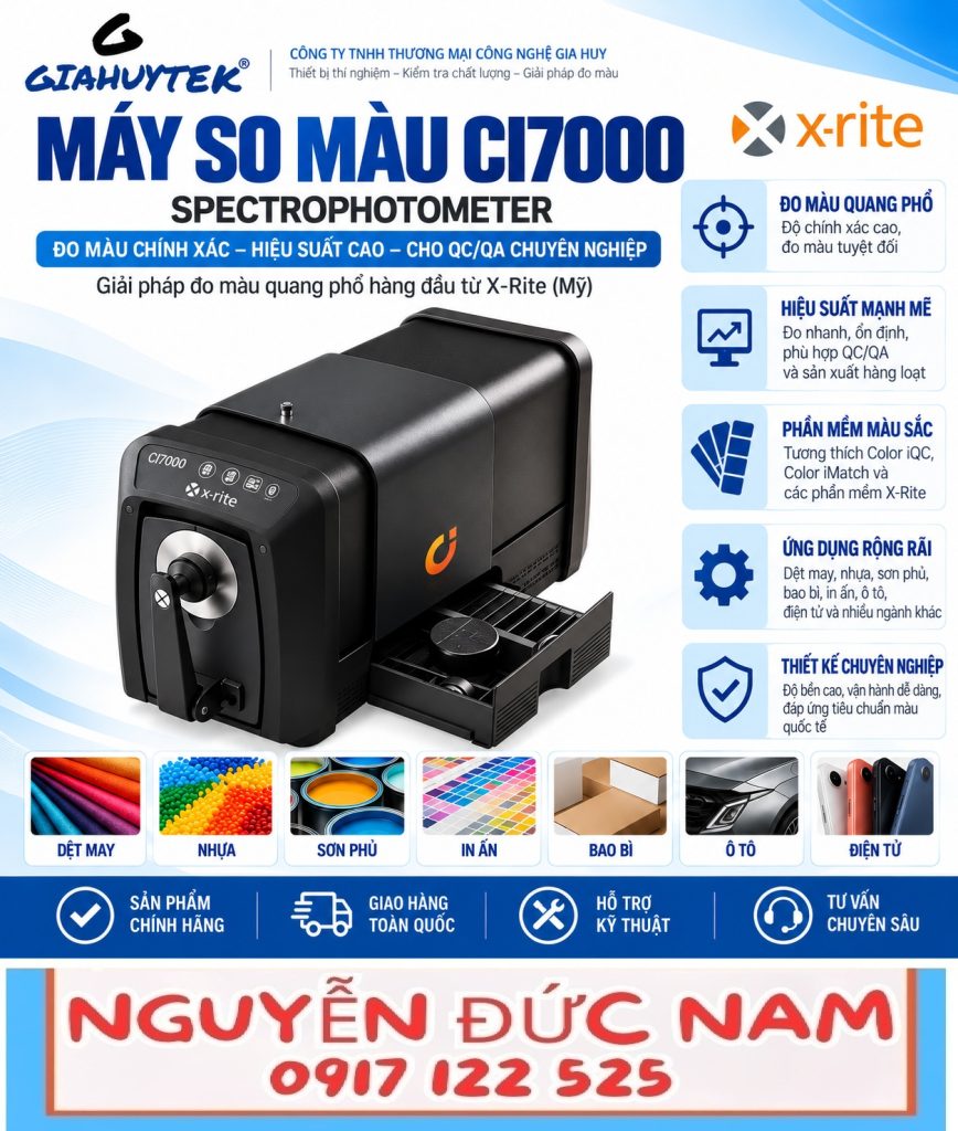 Máy so màu quang phổ để bàn X-Rite Ci7000 – Nguyễn Đức Nam